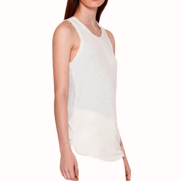 Joie Nykel  Racerback Porcelain Tank Top L - Picture 2 of 7